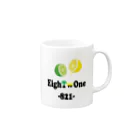 ストリートファッションはEighTwOne-821-(えいとぅーわん はちにーいち)のレモンライム Mug :right side of the handle