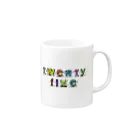 TwentyFive officialのTwentyFive logo item マグカップの取っ手の右面