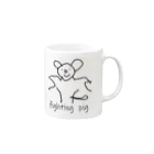 PIGの文字ありPIG Mug :right side of the handle