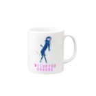 NIKORASU GOのユーモア夏デザイン「密猟ちゃうで」（Tシャツ・パーカー・グッズ・ETC） Mug :right side of the handle