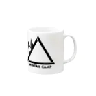 TWINTAIL ONLINE SHOPのTWINTAIL CAMP Black Mug :right side of the handle