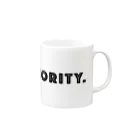 mincora.のMINORITY.　- black ver. 01 - Mug :right side of the handle