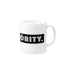 mincora.のMINORITY.　- black ver. 02 - Mug :right side of the handle