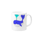 マクマク屋のお絵かきのクジラのKUJIRA！ Mug :right side of the handle