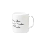 mincora.のWunder　- black ver. - Mug :right side of the handle