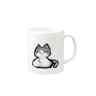 玄猫耶（くろねこや）のつきのわねこ Mug :right side of the handle