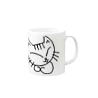 Satosee!Link（サトシドットリンク）のしろねこのミケコ。SP Mug :right side of the handle