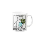 natsuno_bananaのSimple Polar Bear Mug :right side of the handle