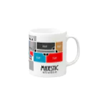 Majestic Studioのマジェフロアマップ黒文字 Mug :right side of the handle