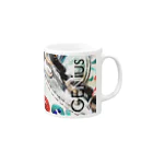 デザイナーズマグカップ ゲニウスストアの【GENius】 アートシューズ  Mug :right side of the handle