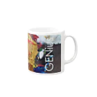 デザイナーズマグカップ ゲニウスストアの【GENius】 ペイント Mug :right side of the handle