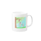 sekitanのヘルメット兄妹 Mug :right side of the handle