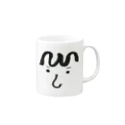 MilkCreamのひげお Mug :right side of the handle