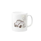 キノライフのcafe car Mug :right side of the handle