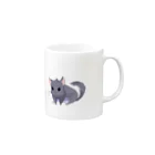 よもぎ屋 うさぎ チンチラグッズのチンチラ　わさび君 Mug :right side of the handle