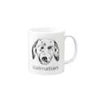 NocatnolifeのDalmatian Mug :right side of the handle