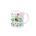 すとろべりーガムFactoryのドットSummer no.2 Mug :right side of the handle