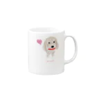 メリールルデザインのトイプードルちゃん Mug :right side of the handle