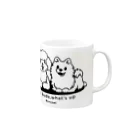 イラスト MONYAAT のToypoo ＆Pome A Mug :right side of the handle