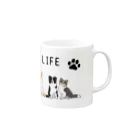 ビーモ家のNO DOG NO LIFE マグカップの取っ手の右面