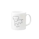 しの田サバニレの笑顔がデフォルトのInu-黒大- Mug :right side of the handle