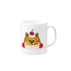 柴犬が好きなともみょんの柴犬プリン Mug :right side of the handle