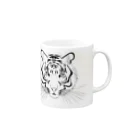 Baby Tigerのトラの顔 Mug :right side of the handle