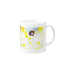 ポピンズの麦わら少女と向日葵 Mug :right side of the handle