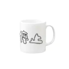 たぬまるの停止にゃん Mug :right side of the handle