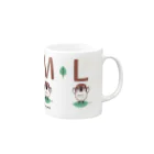 イラスト MONYAAT のスズメがちゅん SMLTシャツ Mug :right side of the handle