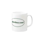 āsana ｱｰｻﾅのeffortless cool (エフォートレス クール) Mug :right side of the handle