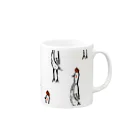 てら ねこグッズのニワトリさん柄 Mug :right side of the handle