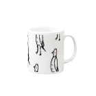 てら ねこデザイングッズのハゲタカさんマグカップ Mug :right side of the handle