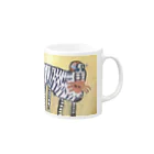 obieのへんてこシマウマ Mug :right side of the handle