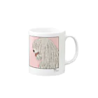 29Q.の□プーリー Mug :right side of the handle