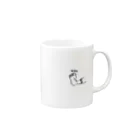 Sloping Shoulders Foxのおやゆび Mug :right side of the handle