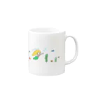 pocaのお絵描きの海の人魚姫 Mug :right side of the handle