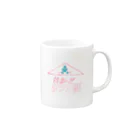 まっつん工房の熱血！サウナ部！【赤青バージョン】 Mug :right side of the handle