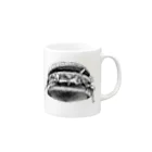 松田望のFlying Hamburger Mug :right side of the handle