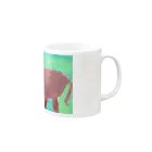 obieののんびり像 Mug :right side of the handle