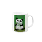 Washiemon and Ai-chan's ShopのPANDA No.4 Mug :right side of the handle