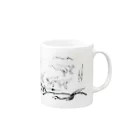 segasworksの墨絵風恐竜画 Mug :right side of the handle