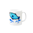 MIKOMOのおさかな Mug :right side of the handle