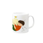 ごぼうのD.D.くんたち(ぎゅぎゅっと) Mug :right side of the handle