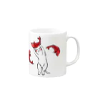 古蛙目の和猫 Mug :right side of the handle