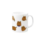 ニャポハウス（NEKO）のデブ猫ニャポポさん Mug :right side of the handle