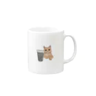 女の子イラスト グッズの猫 マグ Mug :right side of the handle