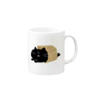 けちゃっぷごはんのお店の紙袋から猫 Mug :right side of the handle