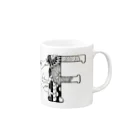 gomanimalの【alphanimal】F:frog Mug :right side of the handle