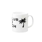 Bar Club ∞Beach ONLINE SHOPの∞Beach  パームツリーロゴ Mug :right side of the handle